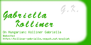 gabriella kolliner business card